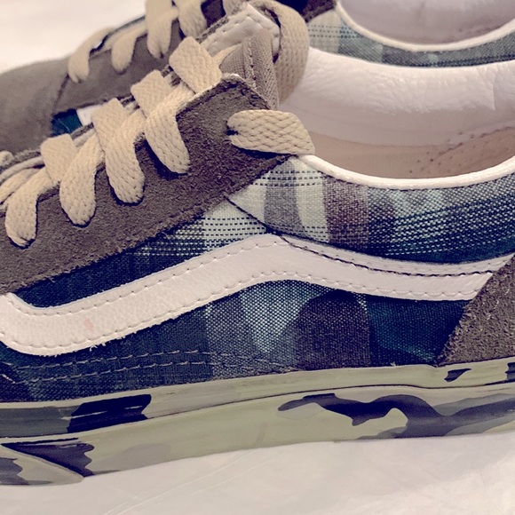 😀VANS - CAMO and Olive Suede size 3 - Picture 9 of 10